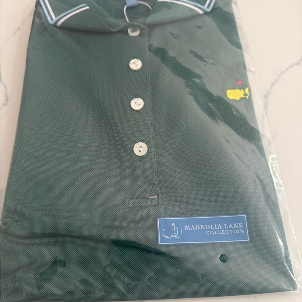 Masters Magnolia Lane women’s Deep Green Polo with Yellow Logo